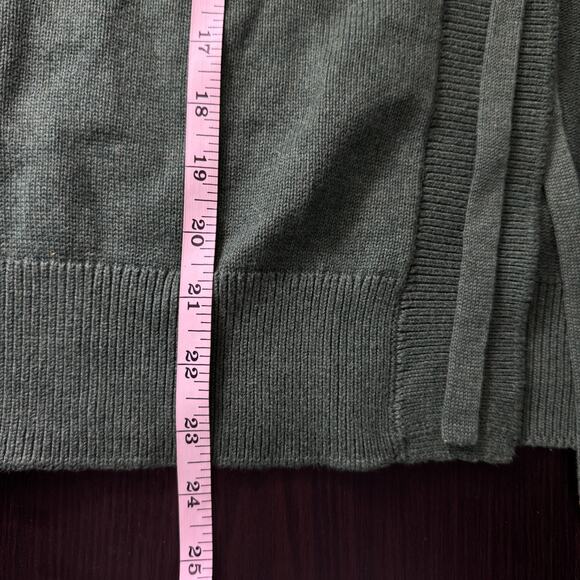 Free People Beach Solar Sweater Set Women Medium Cardigan Pant Lounge Pine Green - Picture 11 of 15